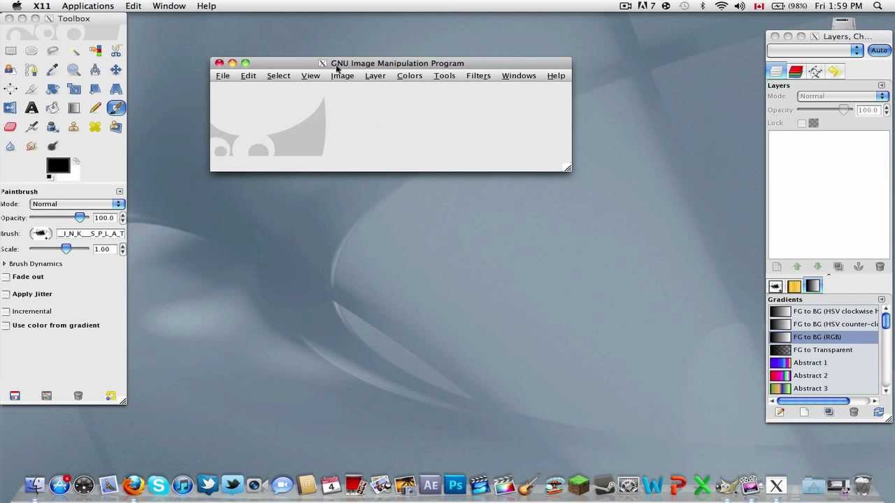 gimp for mac 10.10